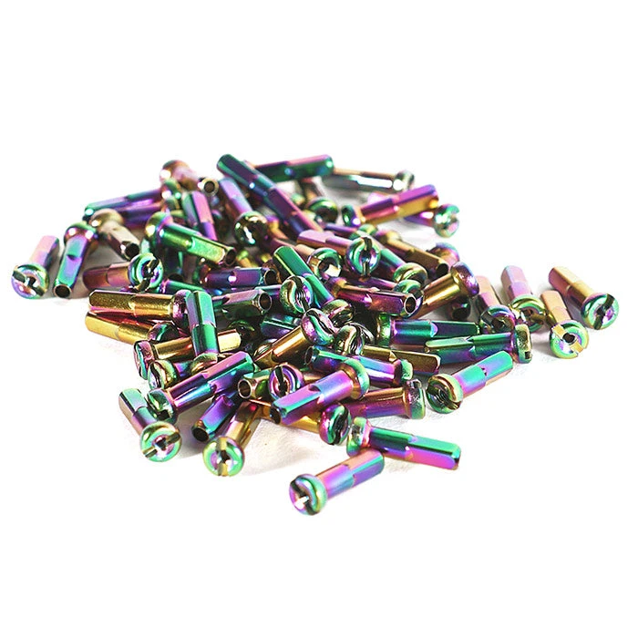 PARTS Colony BMX Spoke Nipples - Rainbow 1 PARTS Colony BMX Spoke Nipples - Rainbow