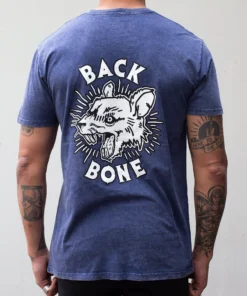 Back Bone BMX Ratty T-Shirt - Blue Stone